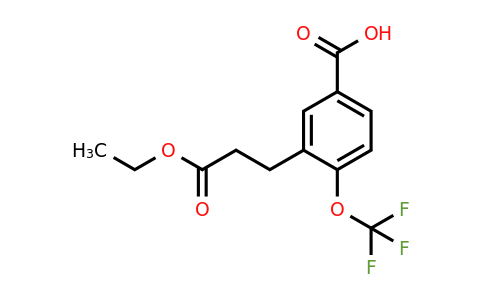 1804250-63-2 | 3-(3-Ethoxy-3-oxopropyl)-4-(trifluoromethoxy)benzoic acid
