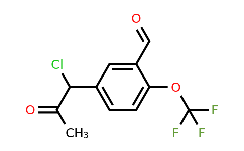 1804250-66-5 | 5-(1-Chloro-2-oxopropyl)-2-(trifluoromethoxy)benzaldehyde