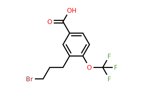 1804250-71-2 | 3-(3-Bromopropyl)-4-(trifluoromethoxy)benzoic acid