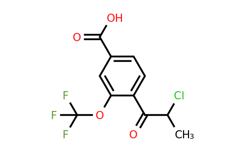 1804250-76-7 | 4-(2-Chloropropanoyl)-3-(trifluoromethoxy)benzoic acid