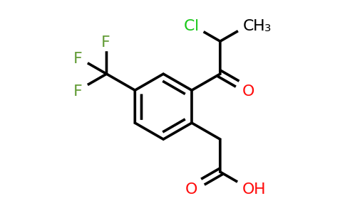 1804250-82-5 | 2-(2-Chloropropanoyl)-4-(trifluoromethyl)phenylacetic acid