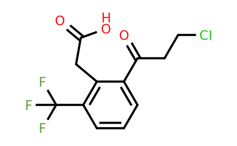 1804250-87-0 | 2-(3-Chloropropanoyl)-6-(trifluoromethyl)phenylacetic acid