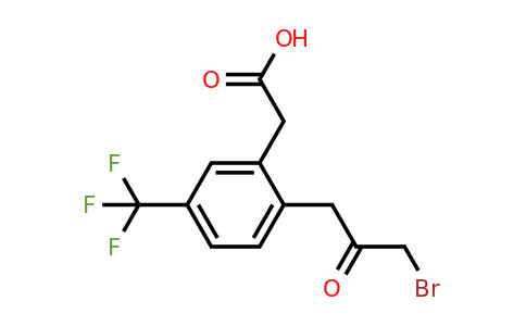 1804250-95-0 | 2-(3-Bromo-2-oxopropyl)-5-(trifluoromethyl)phenylacetic acid