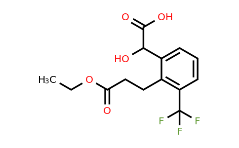 1804251-10-2 | 2-(3-Ethoxy-3-oxopropyl)-3-(trifluoromethyl)mandelic acid