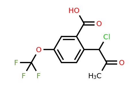 1804251-11-3 | 2-(1-Chloro-2-oxopropyl)-5-(trifluoromethoxy)benzoic acid