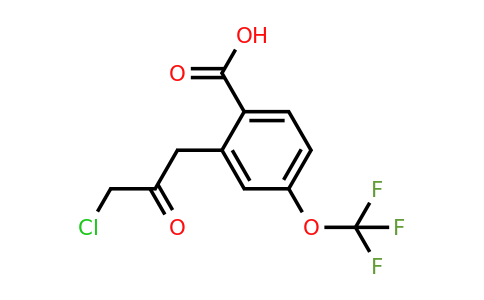 1804251-14-6 | 2-(3-Chloro-2-oxopropyl)-4-(trifluoromethoxy)benzoic acid
