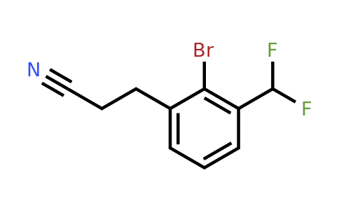 1804251-24-8 | 3-(2-Bromo-3-(difluoromethyl)phenyl)propanenitrile