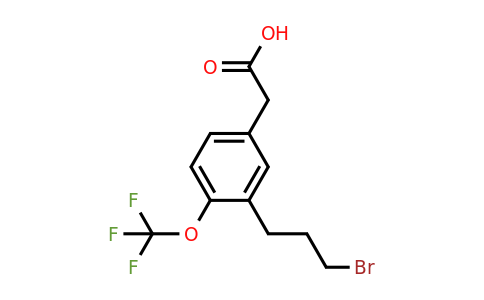 1804251-29-3 | 3-(3-Bromopropyl)-4-(trifluoromethoxy)phenylacetic acid