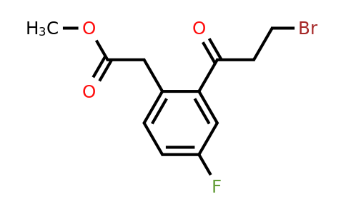 1804251-50-0 | Methyl 2-(3-bromopropanoyl)-4-fluorophenylacetate