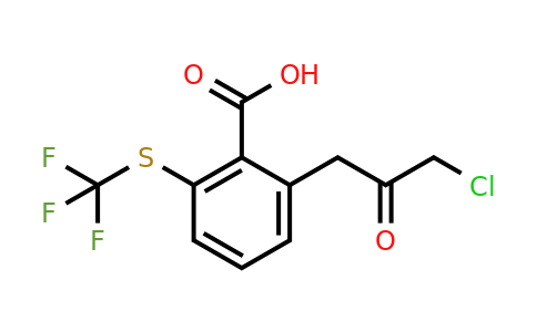 2-(3-Chloro-2-oxopropyl)-6-(trifluoromethylthio)benzoic acid