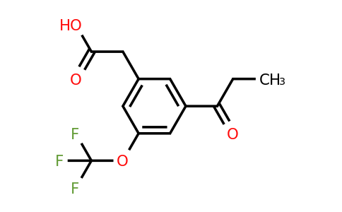 1804251-59-9 | 3-Propionyl-5-(trifluoromethoxy)phenylacetic acid