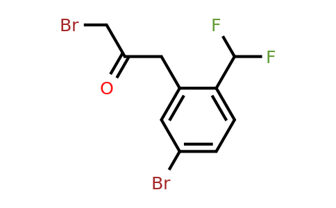 1804251-62-4 | 1-Bromo-3-(5-bromo-2-(difluoromethyl)phenyl)propan-2-one