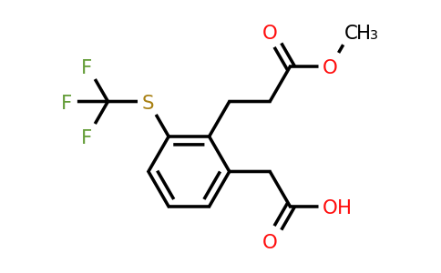 1804251-67-9 | 2-(3-Methoxy-3-oxopropyl)-3-(trifluoromethylthio)phenylacetic acid
