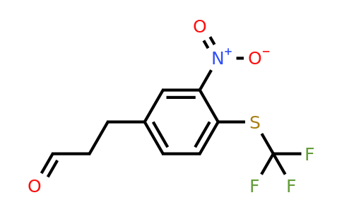 1804251-73-7 | 3-(3-Nitro-4-(trifluoromethylthio)phenyl)propanal