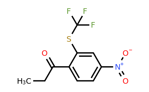 1804251-90-8 | 1-(4-Nitro-2-(trifluoromethylthio)phenyl)propan-1-one
