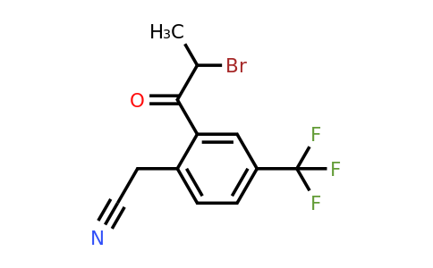 1804252-05-8 | 2-(2-Bromopropanoyl)-4-(trifluoromethyl)phenylacetonitrile