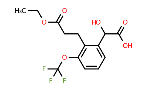 1804252-09-2 | 2-(3-Ethoxy-3-oxopropyl)-3-(trifluoromethoxy)mandelic acid