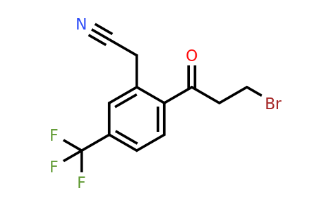 1804252-17-2 | 2-(3-Bromopropanoyl)-5-(trifluoromethyl)phenylacetonitrile