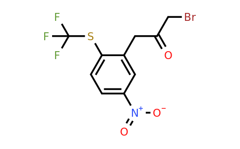 1804252-19-4 | 1-Bromo-3-(5-nitro-2-(trifluoromethylthio)phenyl)propan-2-one