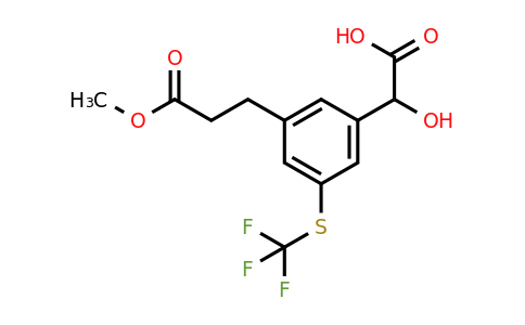 1804252-31-0 | 3-(3-Methoxy-3-oxopropyl)-5-(trifluoromethylthio)mandelic acid