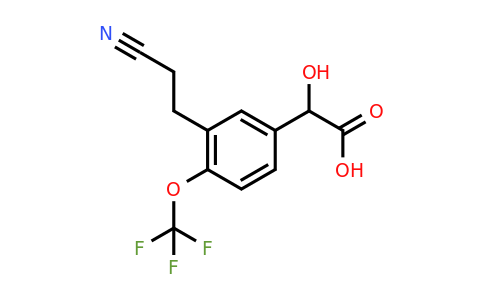 1804252-60-5 | 3-(2-Cyanoethyl)-4-(trifluoromethoxy)mandelic acid