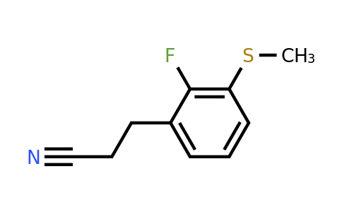 1804252-94-5 | 3-(2-Fluoro-3-(methylthio)phenyl)propanenitrile