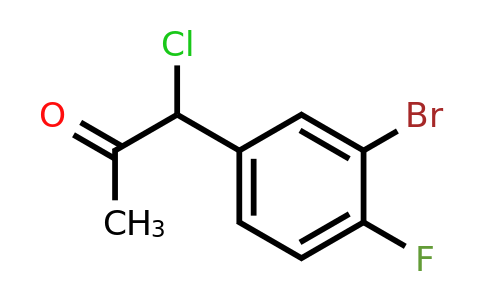 1804253-02-8 | 1-(3-Bromo-4-fluorophenyl)-1-chloropropan-2-one