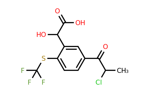 1804253-03-9 | 5-(2-Chloropropanoyl)-2-(trifluoromethylthio)mandelic acid