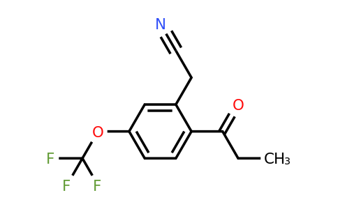 1804253-18-6 | 2-Propionyl-5-(trifluoromethoxy)phenylacetonitrile