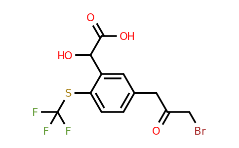 1804253-27-7 | 5-(3-Bromo-2-oxopropyl)-2-(trifluoromethylthio)mandelic acid