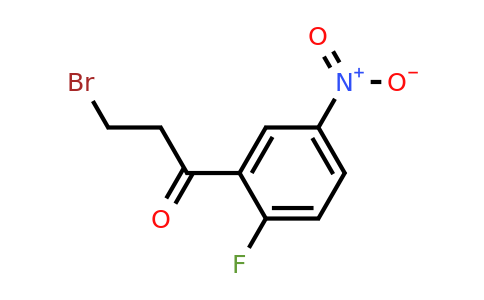1804253-36-8 | 3-Bromo-1-(2-fluoro-5-nitrophenyl)propan-1-one