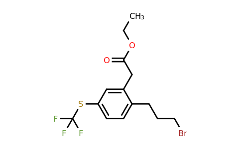 1804254-06-5 | Ethyl 2-(3-bromopropyl)-5-(trifluoromethylthio)phenylacetate