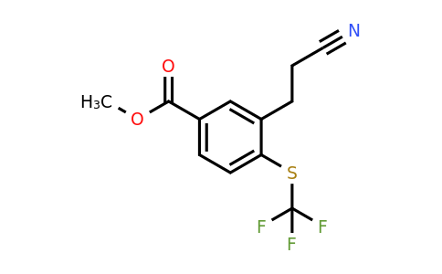 1804254-14-5 | Methyl 3-(2-cyanoethyl)-4-(trifluoromethylthio)benzoate