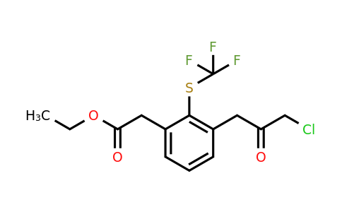 1804254-24-7 | Ethyl 3-(3-chloro-2-oxopropyl)-2-(trifluoromethylthio)phenylacetate