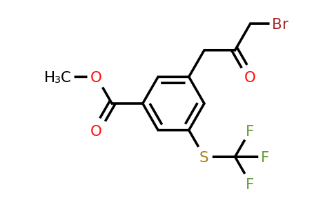 1804254-48-5 | Methyl 3-(3-bromo-2-oxopropyl)-5-(trifluoromethylthio)benzoate