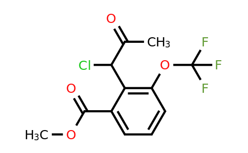 1804254-58-7 | Methyl 2-(1-chloro-2-oxopropyl)-3-(trifluoromethoxy)benzoate