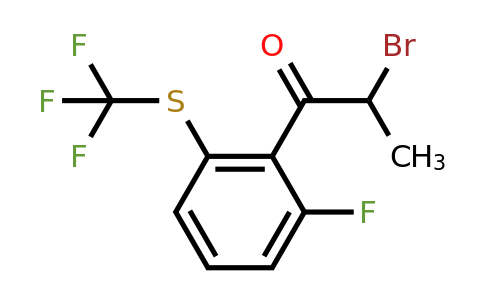 1804254-87-2 | 2-Bromo-1-(2-fluoro-6-(trifluoromethylthio)phenyl)propan-1-one