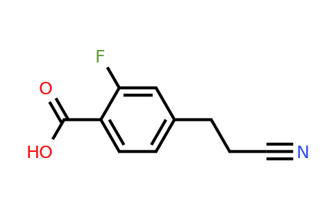 1804255-55-7 | 4-(2-Cyanoethyl)-2-fluorobenzoic acid