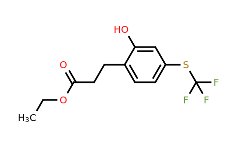 1804256-18-5 | Ethyl 3-(2-hydroxy-4-(trifluoromethylthio)phenyl)propanoate