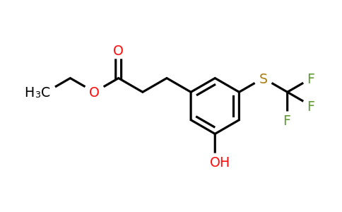 1804256-21-0 | Ethyl 3-(3-hydroxy-5-(trifluoromethylthio)phenyl)propanoate