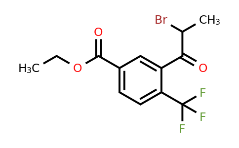 1804256-46-9 | Ethyl 3-(2-bromopropanoyl)-4-(trifluoromethyl)benzoate