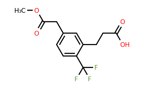 1804256-70-9 | Methyl 3-(2-carboxyethyl)-4-(trifluoromethyl)phenylacetate