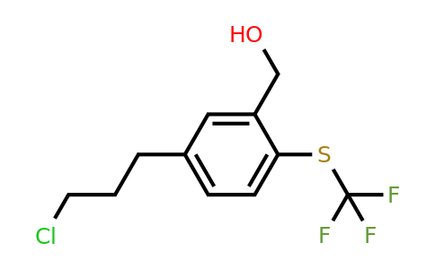 1804256-76-5 | 5-(3-Chloropropyl)-2-(trifluoromethylthio)benzylalcohol