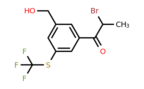 1804256-92-5 | 3-(2-Bromopropanoyl)-5-(trifluoromethylthio)benzylalcohol
