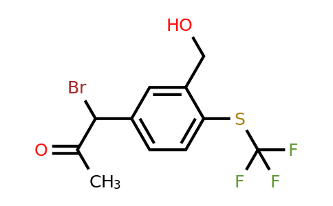 1804257-07-5 | 5-(1-Bromo-2-oxopropyl)-2-(trifluoromethylthio)benzylalcohol
