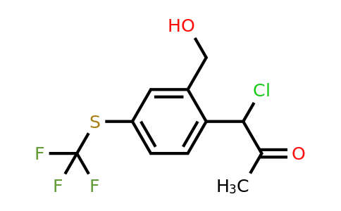 1804257-17-7 | 2-(1-Chloro-2-oxopropyl)-5-(trifluoromethylthio)benzylalcohol