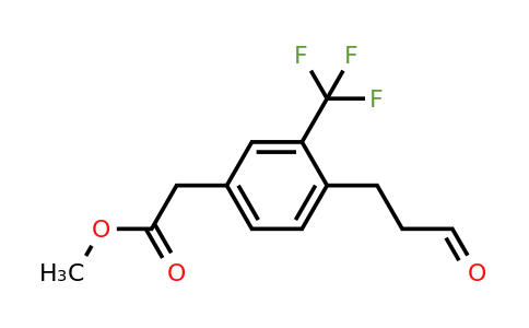 1804257-46-2 | Methyl 4-(3-oxopropyl)-3-(trifluoromethyl)phenylacetate