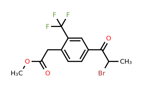 1804257-59-7 | Methyl 4-(2-bromopropanoyl)-2-(trifluoromethyl)phenylacetate