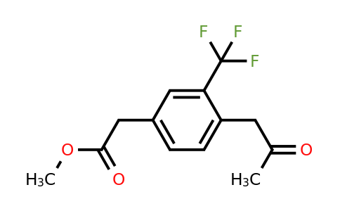 1804257-73-5 | Methyl 4-(2-oxopropyl)-3-(trifluoromethyl)phenylacetate