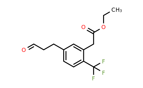 1804258-17-0 | Ethyl 5-(3-oxopropyl)-2-(trifluoromethyl)phenylacetate